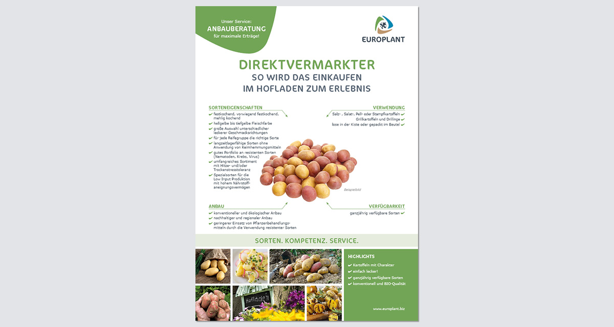 EUROPLANT Kartoffeln fuer Direktvermarktung