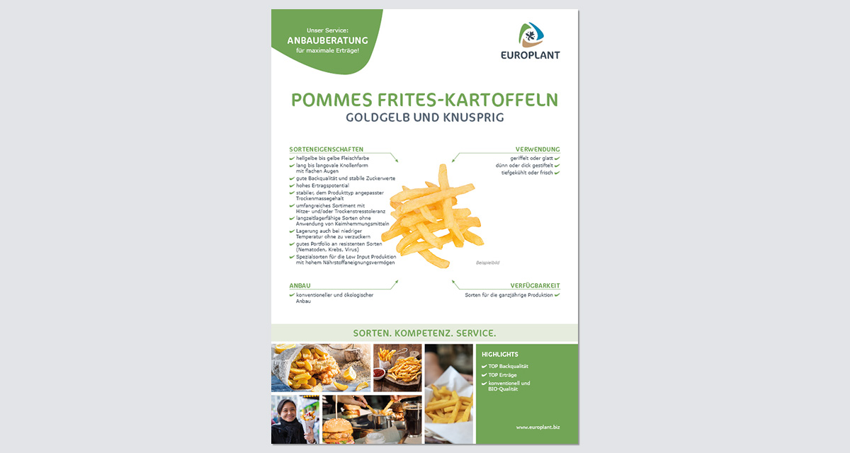 EUROPLANT Pommes Frites Kartoffeln